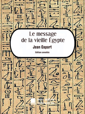 cover image of Le message de la vieille Egypte